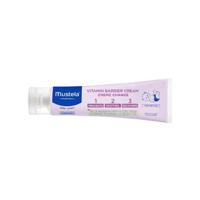 Mustela Baby 123 Vitamin Barrier Cream for Irritation & Redness 100ml