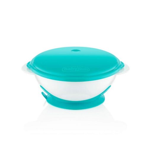 Babyjem Deep Vacuum Food Plate - Blue Babyjem Deep Vacuum Food Plate - Blue