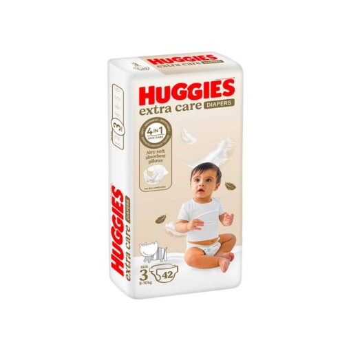 Huggies Extra Care Size 3 (4-9kg) - 42 Diapers Value Pack