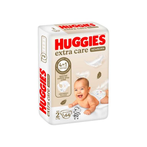 5029053545356-Huggies-New-Born-Size-2-64-Diapers Huggies New Born Size 2 (4-6kg) - 64 Diapers