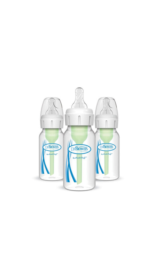 DrBrownsAntiColicNarrowNeckPlasticBottle120mlPackof3
