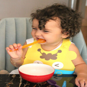 Babyjem-Fold-&-Go-Silicone-Bib-–-Blue-2