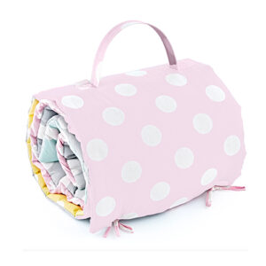 Babyjem-Portable-Baby-Nap-Mat---Pink-Polka-Dots-2
