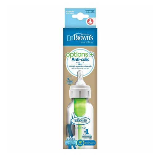 8oz 250 ml Glass Narrow Options+ Bottle, 1- Pack 8oz 250 ml Glass Narrow Options+ Bottle, 1- Pack