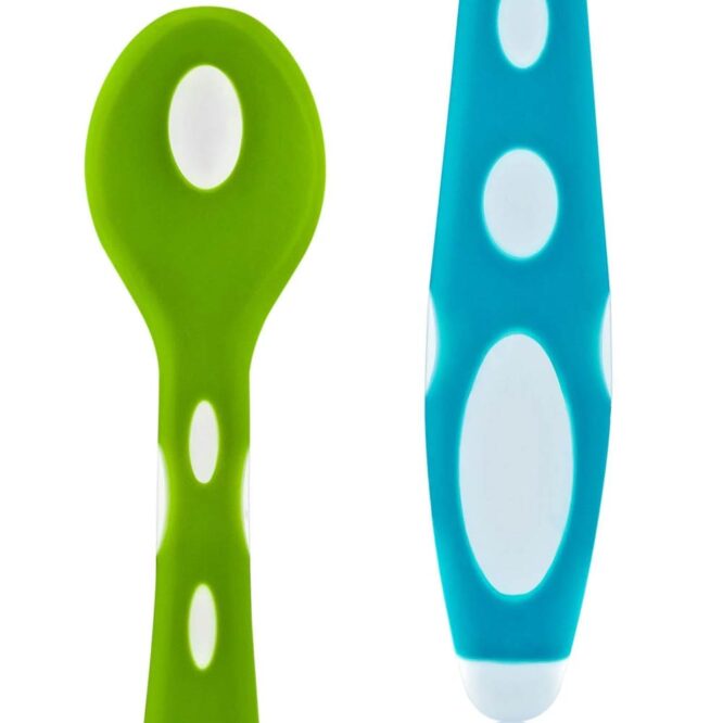 Babyjem Soft Tip Spoon (Set of 2) - Blue Green
