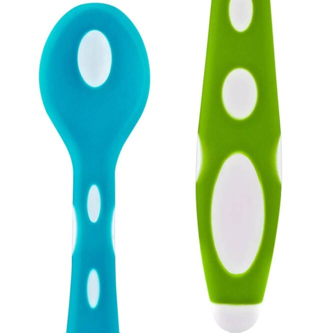 Babyjem Soft Tip Spoon (Set of 2) - Blue Green