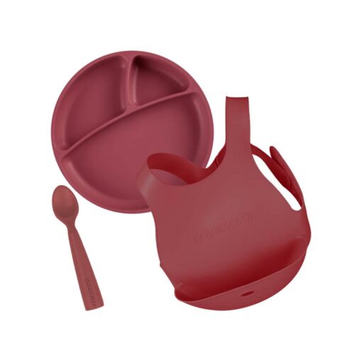 Minikoioi-Feeding-Set-VelvetRose Minikoioi Feeding Set - Velvet Rose