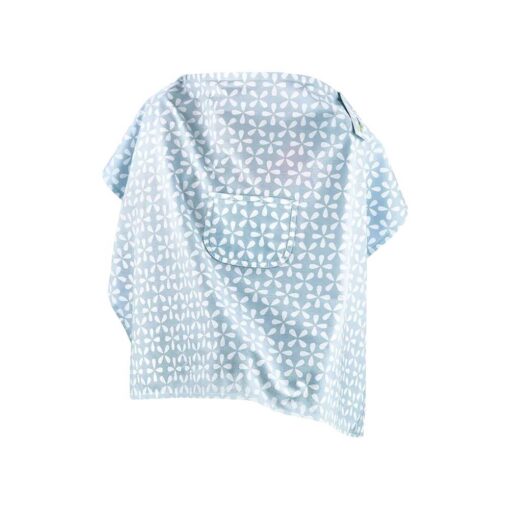 Babyjem-Nursing-Apron-with-Pocket-Blue Babyjem Nursing Apron with Pocket - Blue