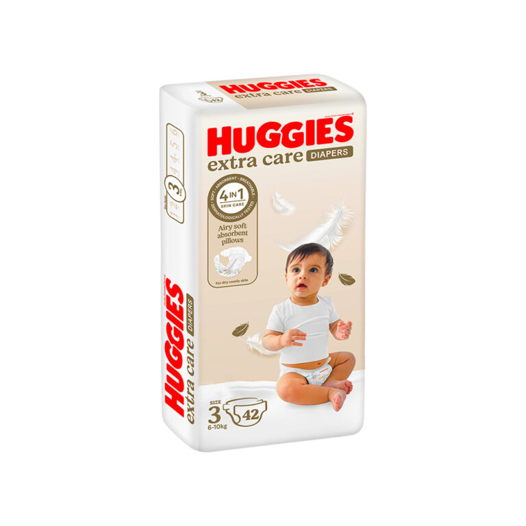Huggies Extra Care Size 3 (4-9kg) - 42 Diapers Value Pack
