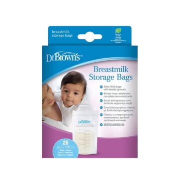 Dr. Brown’s Breastmilk Storage Bags 180ml – 25 Bags Dr. Brown's Breastmilk Storage Bags 180ml - 25 Bags