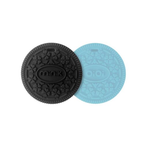 Minikoioi Cookee Teether - Black & Blue Minikoioi Cookee Teether - Black & Blue