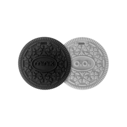 Cookee-BlackGray Minikoioi Cookee Teether - Black & Gray