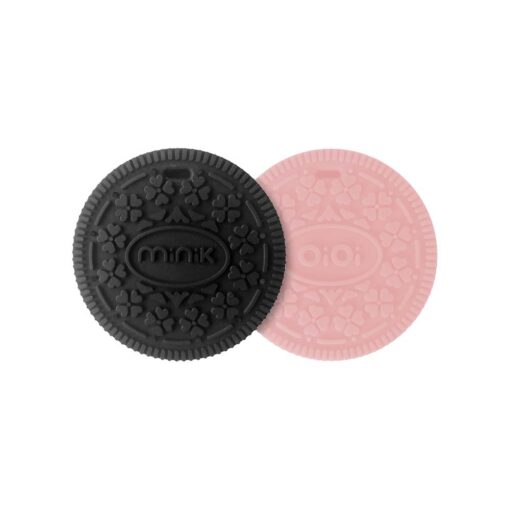 Minikoioi Cookee Teether - Black & Pink Minikoioi Cookee Teether - Black & Pink