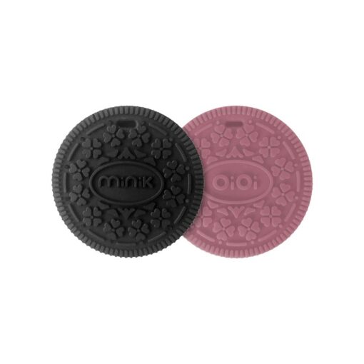 Minikoioi Cookee Teether - Black & Rose