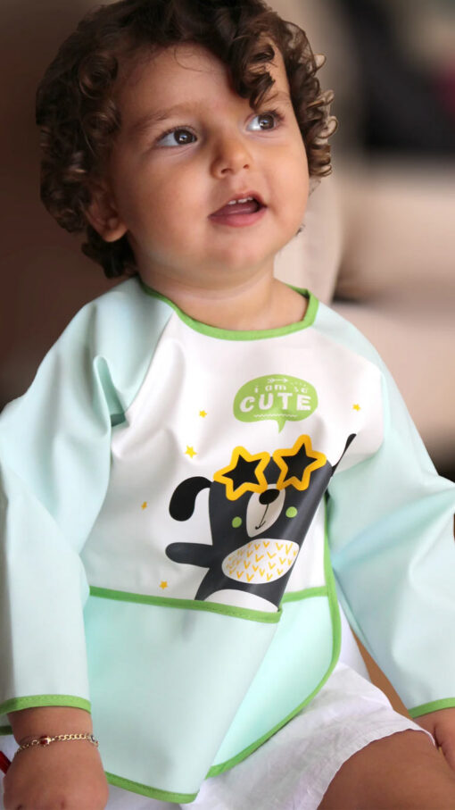 Babyjem Waterproof Activity Apron Bib – Green Babyjem Waterproof Activity Apron Bib – Green