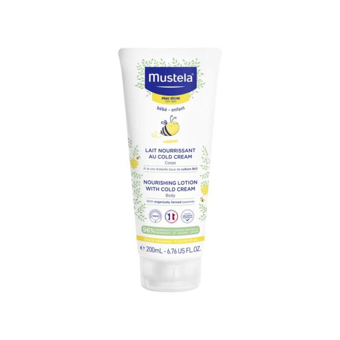 Mustela Baby Nourishing Lotion with Cold Cream & Beeswax for Body 200ml