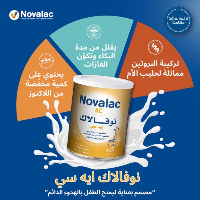 Novalac AC | Anti-Colic Milk Formula Powder (0-6m) 400g