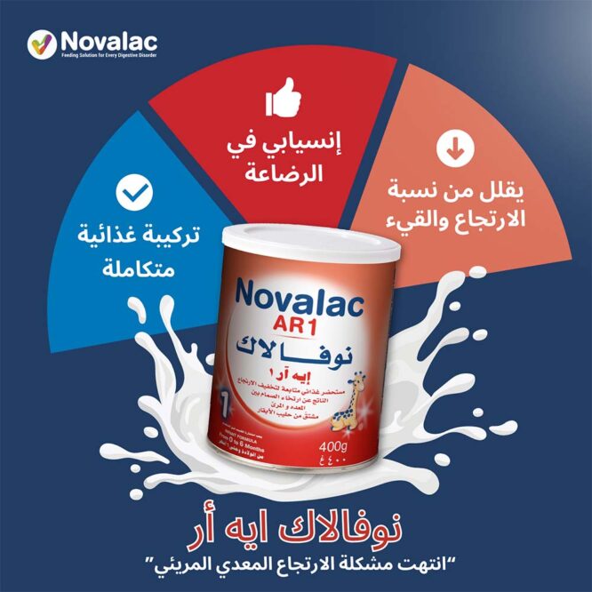 Novalac AR1 | Anti-Regurgitation Infant Milk Formula Powder (0-6m) 400g