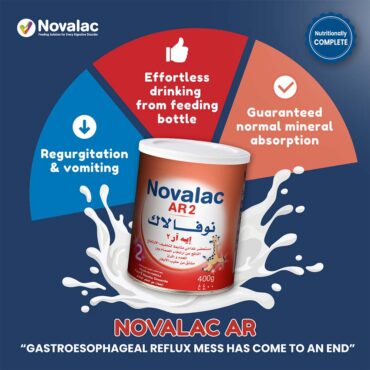 Novalac AR2 | Anti-Regurgitation Follow On Milk Formula Powder (6m+) 400g