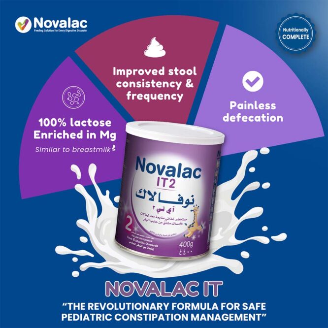 Novalac IT2 | Anti-Constipation Follow On Milk Formula Powder (6m+) 400g