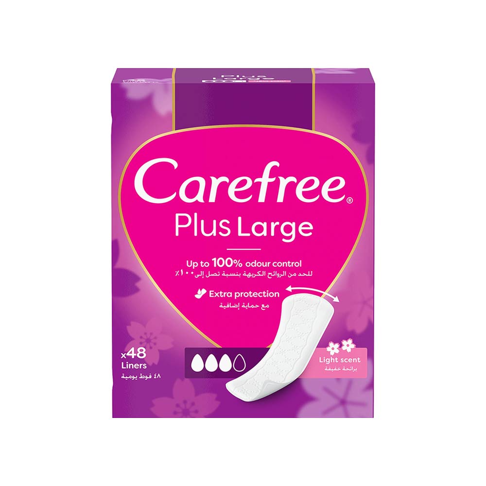 Carefree Plus Large Light Scent - 48 Pantyliners