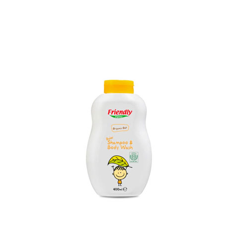Friendly Organic Baby Shampoo & Body Wash Organic Oat 400ml • Yuehlia
