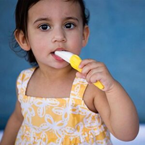 yellow toothbrush
