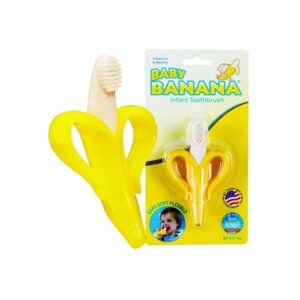 baby banana infant toothbrush yellow 2