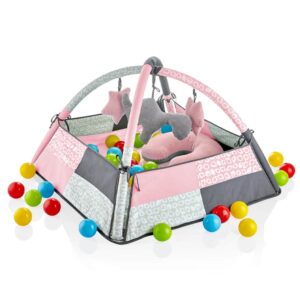 Babyjem Play Mat with Balls & Toys - Rose