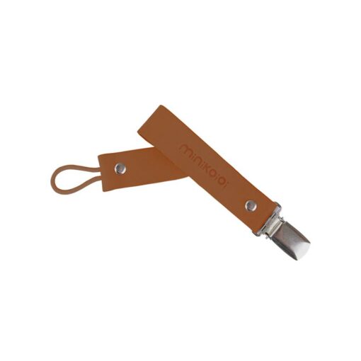 Minikoioi-Klips-CinnamonBrown Minikoioi Klips Pacifier Holder - Cinnamon Brown