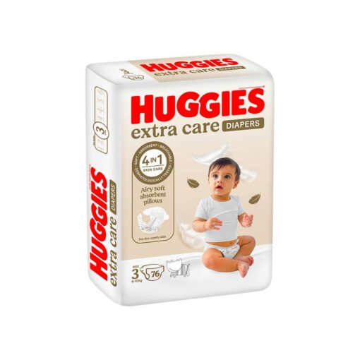 6084011840231	Huggies Extra Care Size 3 (4-9kg) - 76 Diapers Jumbo Pack
