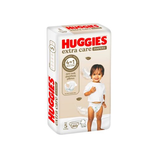 Huggies Extra Care Size 5 (12-22kg) - 60 Diapers Jumbo Pack Huggies Extra Care Size 5 (12-22kg) - 60 Diapers Jumbo Pack