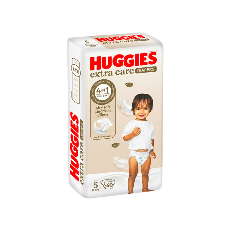 Huggies Extra Care Size 5 (12-22kg) - 60 Diapers Jumbo Pack