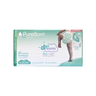 Pureborn Day & Night Training Pants Size 5 (12-17kg) - 80 Pants Monthly Box
