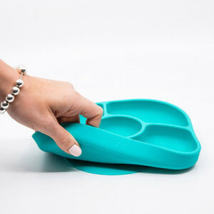BBLuv---Yumi-Anti-Spill-Silicone-Plate-and-Spoon-Set---Green--2