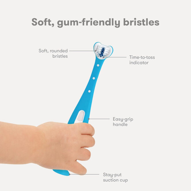 Fridababy Triple-Angle Toothhugger Toothbrush (2Yrs+) Blue