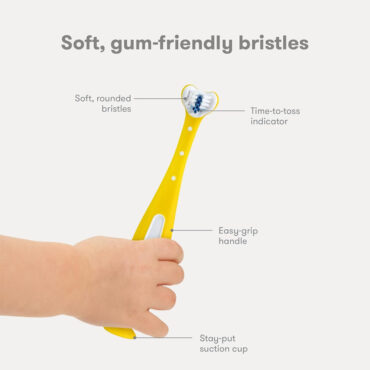 Fridababy Triple-Angle Toothhugger Toothbrush (2Yrs+) Yellow
