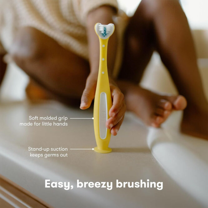 Fridababy Triple-Angle Toothhugger Toothbrush (2Yrs+) Yellow