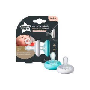 Tommee-Tippee-Closer-to-Nature-Breast-like-Soother-(0-6m)-Pack-of-2g1