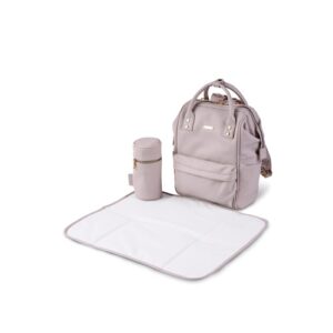 Bababing-Mani-Vegan-Leather-Backpack-Changing-Bag---Blush-Grey-g3