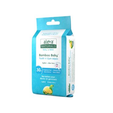 Aleva Naturals Bamboo Baby Tooth & Gum Wipes - 30 Wipes