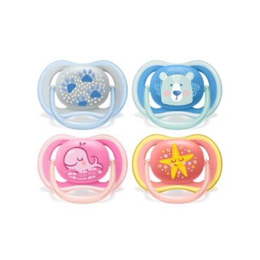 Philips Avent Ultra Air Pacifiers (6-18m) Mix, Animals - 2 Pcs