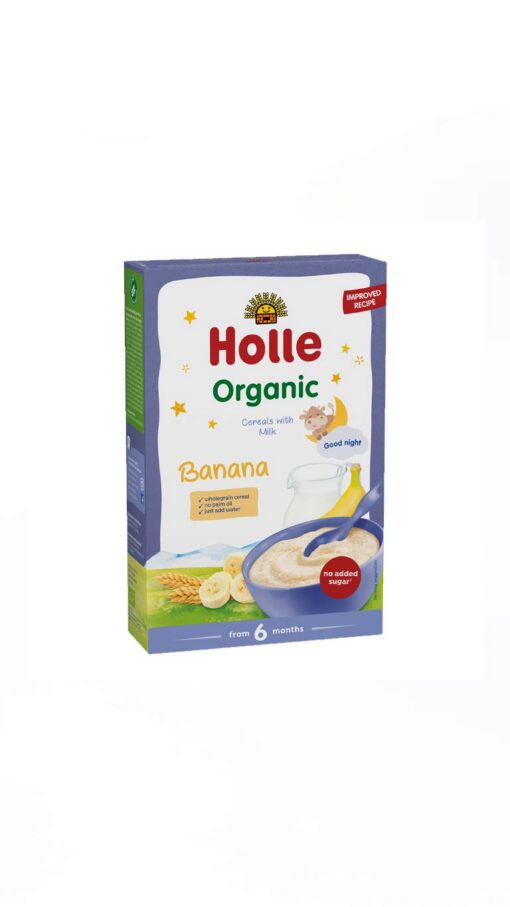 Holle Organic Milk Cereal with Bananas (From 6m) - 250g