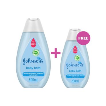 Johnson's Baby Bath, No More Tears 500ml + 200ml FREE
