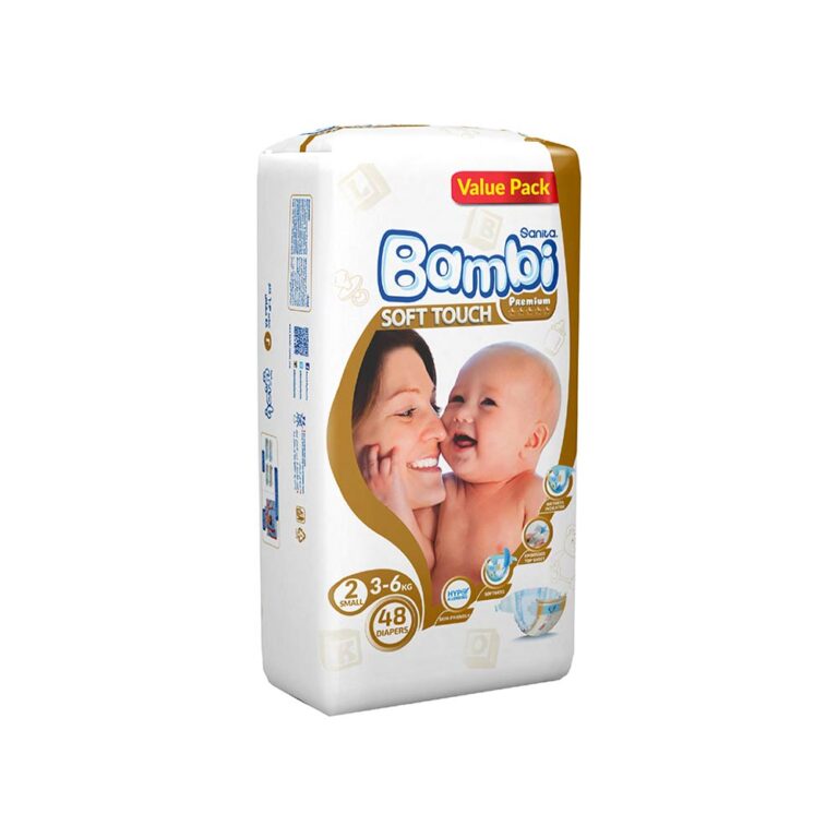 Sanita Bambi Size 2 Small (3-6kg) - 48 Diapers Value Pack