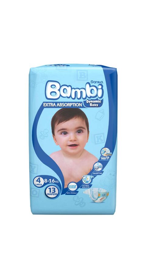 SanitaBambiSize4Large816kg13Diapers2 SanitaBambiSize4Large816kg13Diapers2