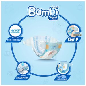 SanitaBambiSize4LargePlus33DiapersValuePack3