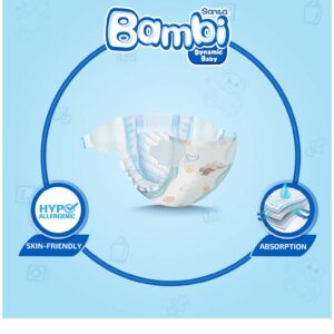 SanitaBambiSize6-XXLarge(16+kg)21DiapersValuePack3
