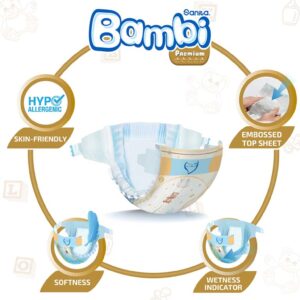 SanitaBambiSize2Small(3-6kg)168DiapersSuperPack3