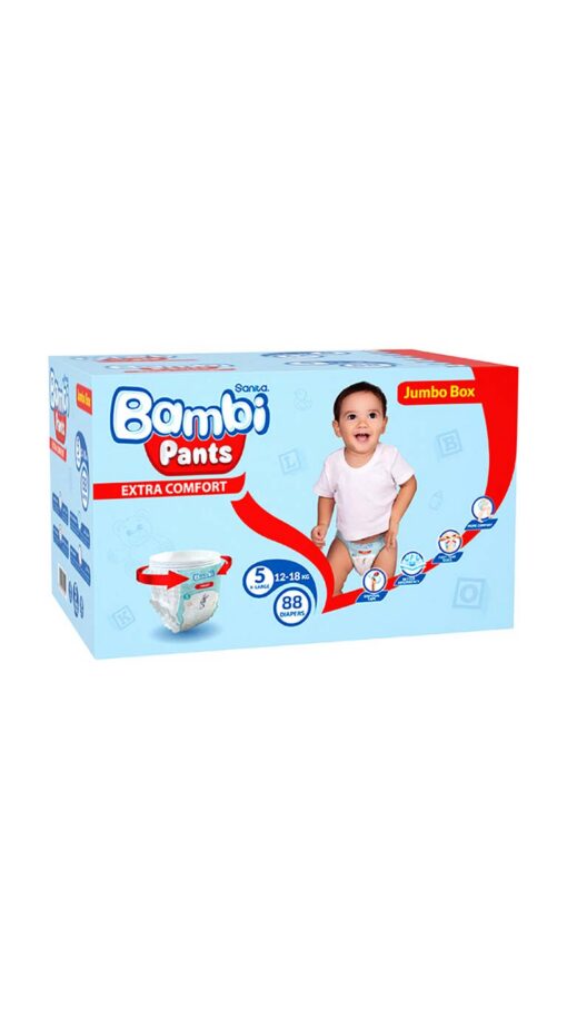 SanitaBambiSize5XLarge(12-18kg)88PantsJumboBox2 SanitaBambiSize5XLarge(12-18kg)88PantsJumboBox2